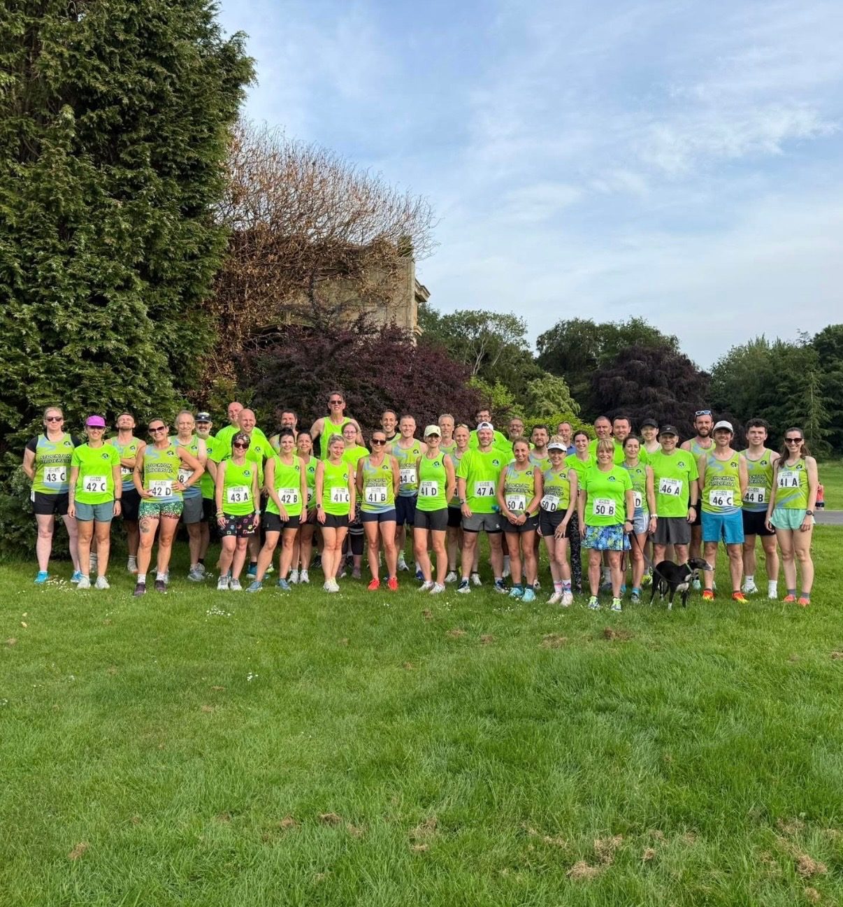 Stockton Striders AC members together at a club event